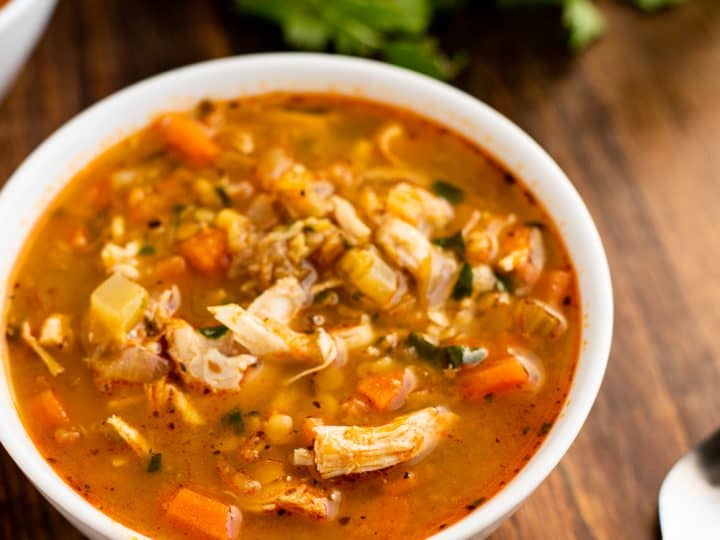 Lemon & Herb Infused Chicken Soup